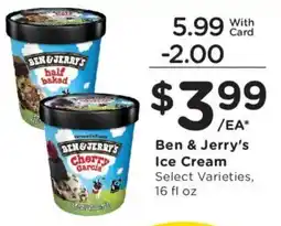Fry's Ben & Jerry's Ice Cream offer