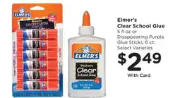 Fry's Elmer's clear school glue offer