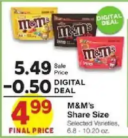 United Supermarkets M&M's Share Size offer