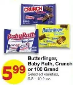 United Supermarkets Butterfinger, Baby Ruth, Crunch or 100 Grand offer