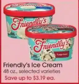 Giant Eagle Friendly's Ice Cream offer