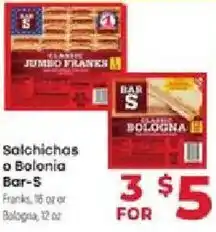 Supermercado El Rancho Bar-S Salchichas or Bologna offer