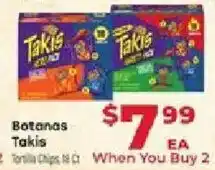 Supermercado El Rancho Botanas Takis offer
