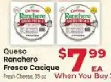 Supermercado El Rancho Queso Ranchero Fresco Cacique offer