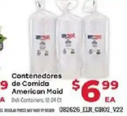 Supermercado El Rancho American Maid Contenedores de Comida offer