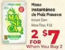 Supermercado El Rancho Maseca instant corn masa flour offer