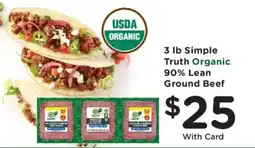Mariano's Simple Truth Organic 90% Lean Ground Beef offer