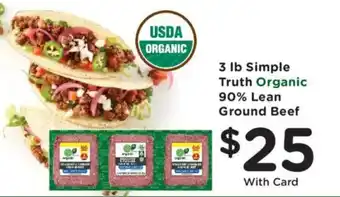 Mariano's Simple Truth Organic 90% Lean Ground Beef offer