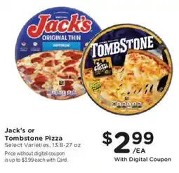 Mariano's Jack's or Tombstone Pizza offer