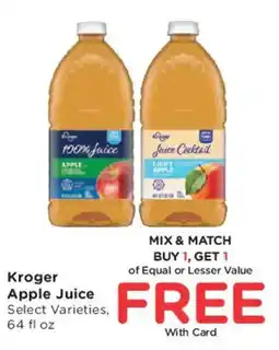 Mariano's Kroger Apple Juice offer