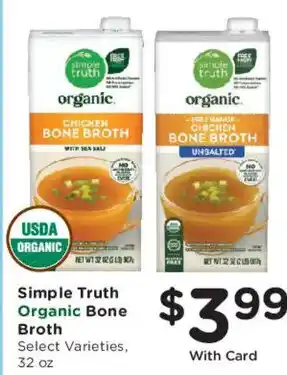 Mariano's Simple Truth Organic Bone Broth offer