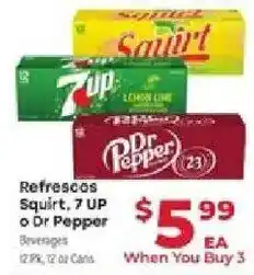 Supermercado El Rancho Refrescos Squirt, 7 UP or Dr Pepper offer