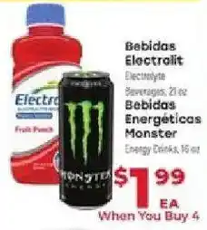 Supermercado El Rancho Bebidas Electrolit Beverages offer