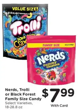 Dillons Nerds, Trolli or Black Forest Family Size Candy offer