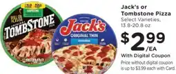 Dillons Jack's or Tombstone pizza offer