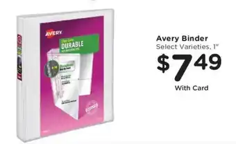 Avery binder