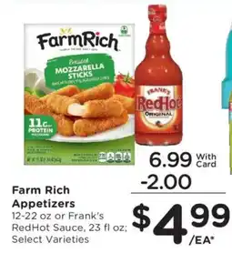 Dillons Farm Rich Appetizers offer