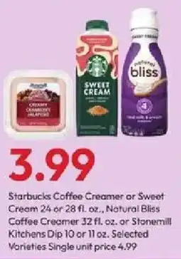 Stater Bros Starbucks Coffee Creamer or Sweet Cream offer