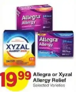 United Supermarkets Allegra or Xyzal Allergy Relief offer