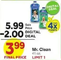 United Supermarkets Mr Clean offer