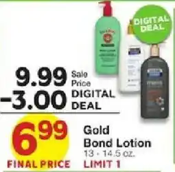 United Supermarkets Gold Bond Lotion offer