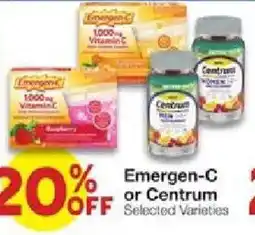 United Supermarkets Emergen-C or Centrum offer