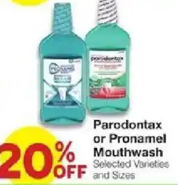 United Supermarkets Parodontax or Pronamel Mouthwash offer