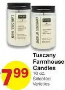 United Supermarkets Tuscany Farmhouse Candles offer