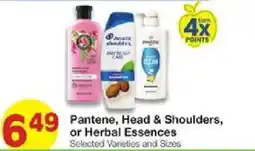 United Supermarkets Pantene, Head & Shoulders, or Herbal Essences offer