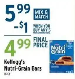Brookshire's Kellogg's Nutri-Grain Bars offer