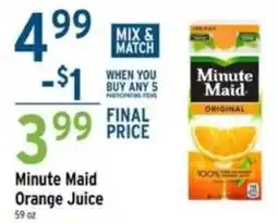 Brookshire's Minute Maid Orange Juice offer
