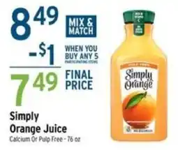Brookshire's Simply Orange Juice offer