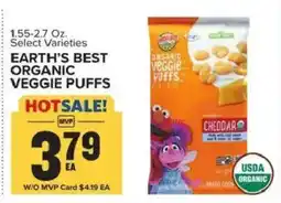 Food Lion Earth's Best Organic Veggie Puffs offer