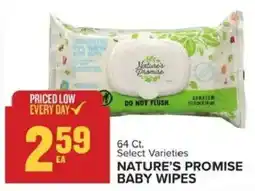 Food Lion Nature's Promise baby wipes offer