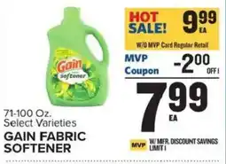Food Lion Gain fabric softener offer