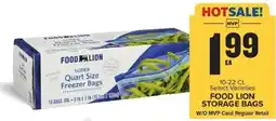 Food Lion Food Lion storage bags offer