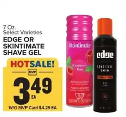 Food Lion Skintimate edge shave gel offer