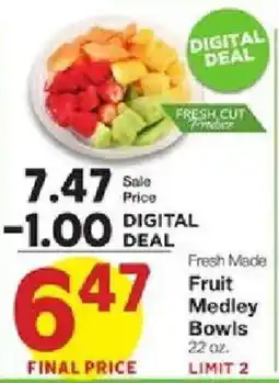 United Supermarkets Fresh Made Fruit Medley Bowls offer