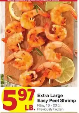 United Supermarkets Extra Large Easy Peel Shrimp offer