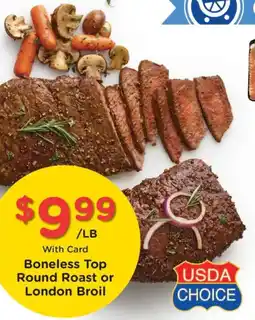 Dillons Usda choice boneless top round roast or london broil offer
