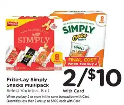 King Soopers Frito-Lay Simply Snacks Multipack offer