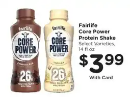 King Soopers Fairlife core power protein shake offer