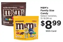 King Soopers M&M's Family Size Candy offer