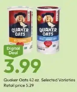 Stater Bros Quaker Oats offer