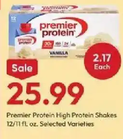 Stater Bros Premier Protein High Protein Shakes offer