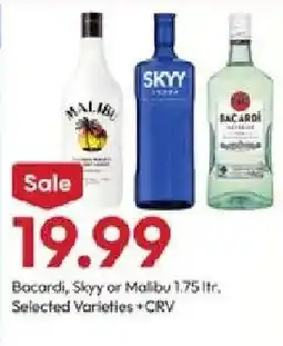 Stater Bros Bacardi, Skyy or Malibu offer