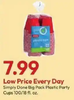 Stater Bros Simply Done Big Pack Plastic Party Cups offer