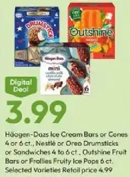 Stater Bros Häagen-Dazs Ice Cream Bars or Cones offer