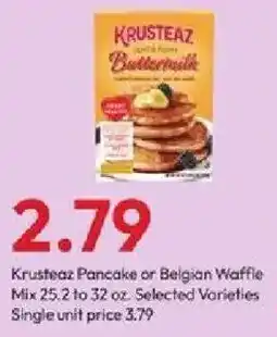 Stater Bros Krusteaz Pancake or Belgian Waffle Mix offer