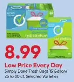 Stater Bros Simply Done Trash Bags offer
